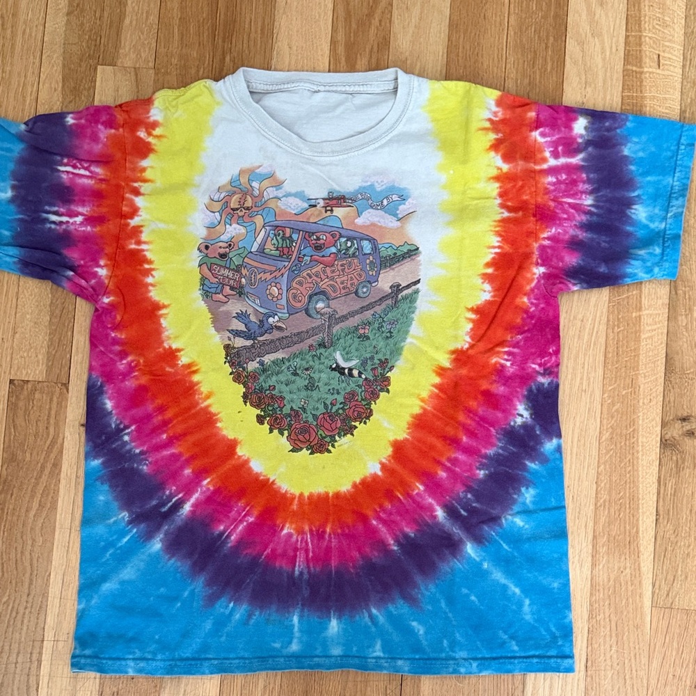 Grateful Dead Tie-Dye Short Sleeve Tee - Multicolor Vintage